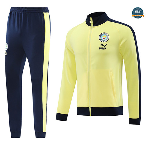 Vente Max Veste Survetement Manchester City 2023/24 Jaune original