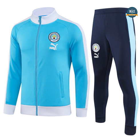 Acheter Max Veste Survetement Manchester City 2023/24 Bleu fiable