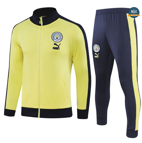 Marque Max Veste Survetement Manchester City 2023/24 Jaune personnalisé