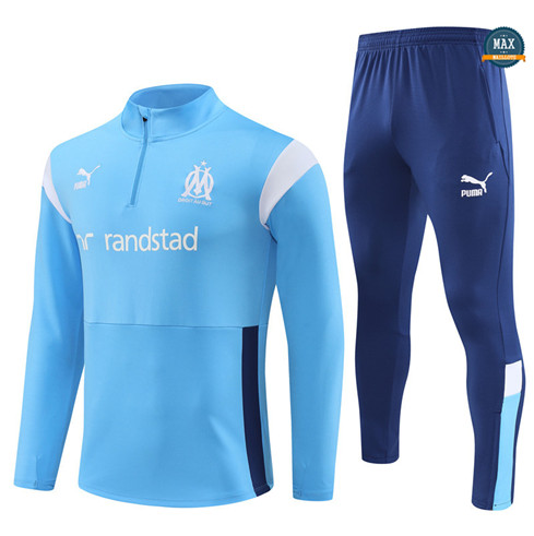 Soldes Max Survetement Olympique Marseille 2023/24 Bleu grossiste