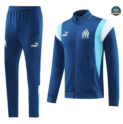 Site Max Veste Survetement Olympique Marseille 2023/24 Bleu discout