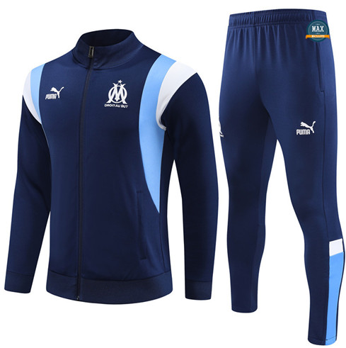 Acheter Max Veste Survetement Olympique Marseille 2023/24 Bleu fiable