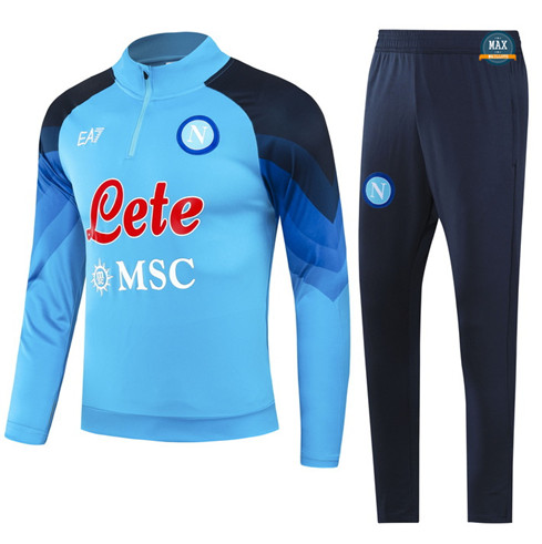 Vente Max Survetement Napoli 2023/24 Bleu original