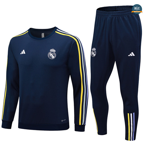 Soldes Max Survetement Real Madrid 2023/24 Bleu Marine grossiste