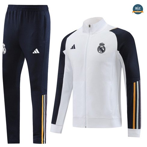 Nouveaux Max Veste Survetement Real Madrid 2023/24 Blanc prix