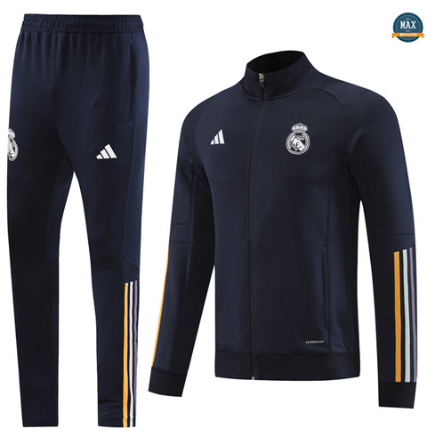 Vente Max Veste Survetement Real Madrid 2023/24 Bleu Marine original