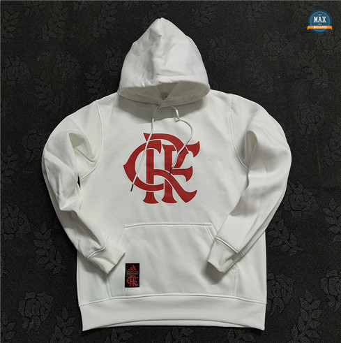 Nouveau Max Sweat A Capuche Flamengo 2023/24 Blanc flocage