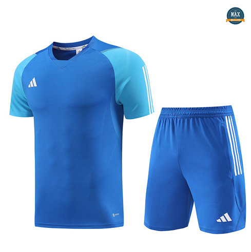 Marque Max Maillot Adidas + Short 2023/24 Training Bleu personnalisé