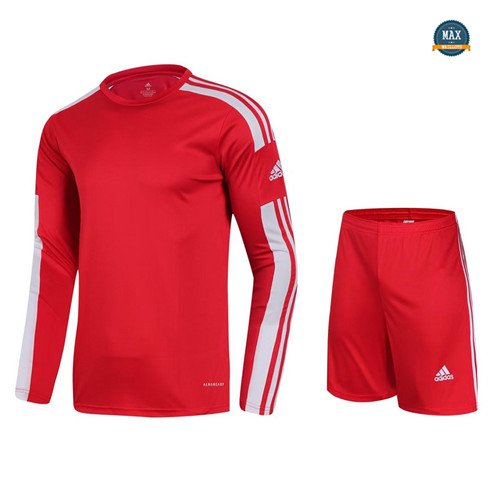 Achetez Max Maillot Adidas Manche Longue + Short 2023/24 Rouge pas cher