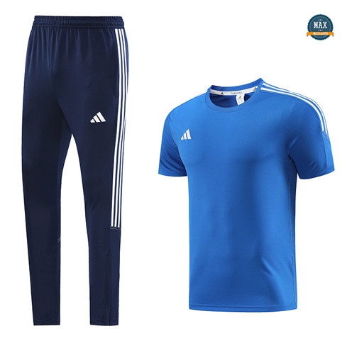 Site Max Maillot Adidas + Pantalon 2023/24 Training Bleu discout