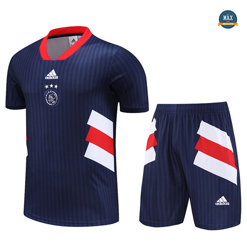 Vente Max Maillot AFC Ajax + Short 2023/24 Training Bleu original