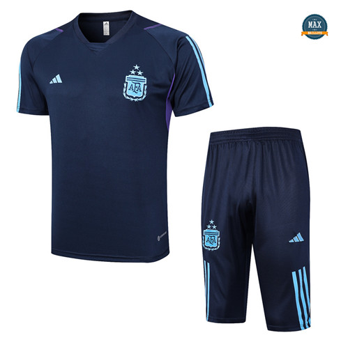 Marque Max Maillot Argentine + Short 2023/24 Training Bleu personnalisé