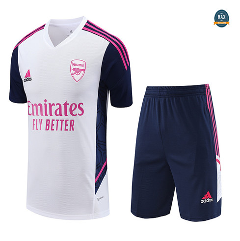 Nouveau Max Maillot Arsenal + Short 2023/24 Training Blanc flocage