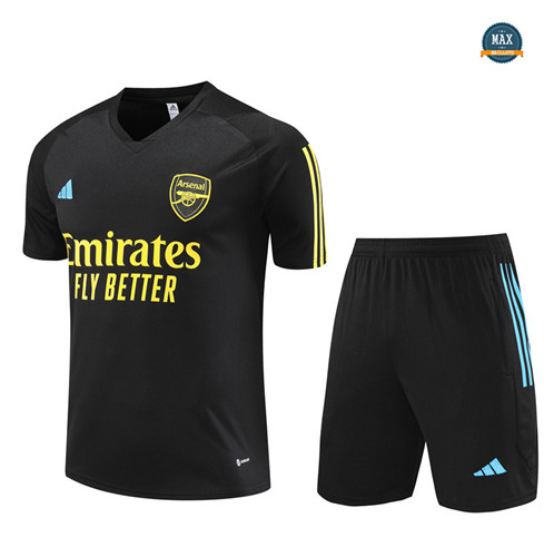 Nouveaux Max Maillot Arsenal + Short 2023/24 Training Noir prix