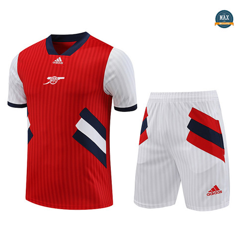 Nouveau Max Maillot Arsenal + Short 2023/24 Training Rouge flocage