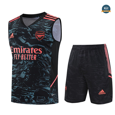 Achetez Max Maillot Arsenal Debardeur + Short 2023/24 Training Noir pas cher