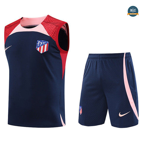 Nouveaux Max Maillot Atletico Madrid Debardeur + Short 2023/24 Training Bleu prix