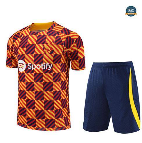 Acheter Max Maillot Barcelone + Short 2023/24 Training Orange fiable