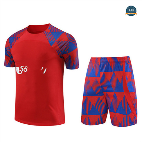 Achetez Max Maillot Barcelone + Short 2023/24 Training Rouge pas cher