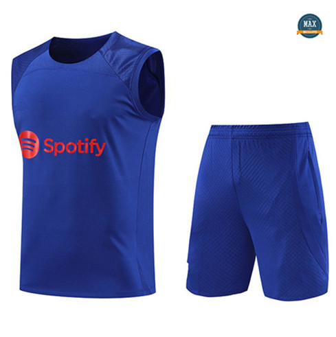 Vente Max Maillot Barcelone Debardeur + Short 2023/24 Training Bleu original