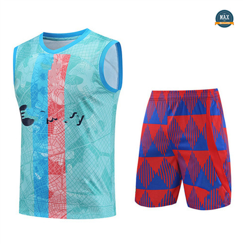 Acheter Max Maillot Barcelone Debardeur + Short 2023/24 Training Bleu fiable