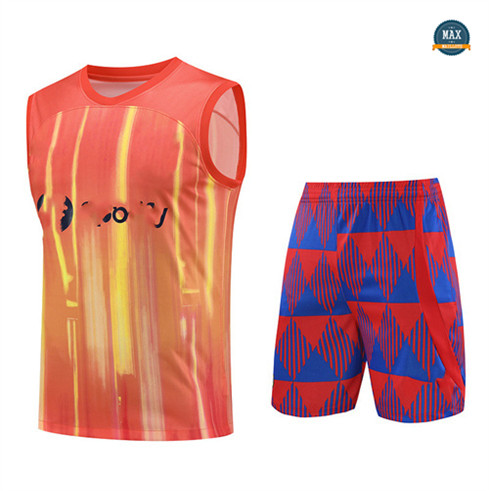 Vente Max Maillot Barcelone Debardeur + Short 2023/24 Training Orange original