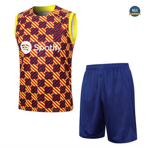 Acheter Max Maillot Barcelone Debardeur + Short 2023/24 Training Orange fiable