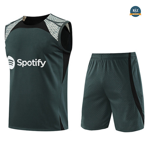 Achetez Max Maillot Barcelone Debardeur + Short 2023/24 Training Vert pas cher