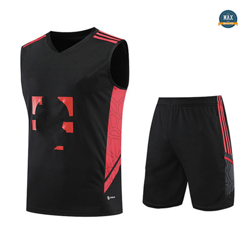 Site Max Maillot Bayern Munich Debardeur + Short 2023/24 Training Noir discout