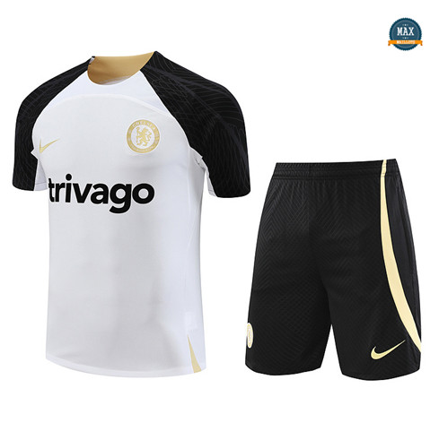 Acheter Max Maillot Chelsea + Short 2023/24 Training Blanc fiable