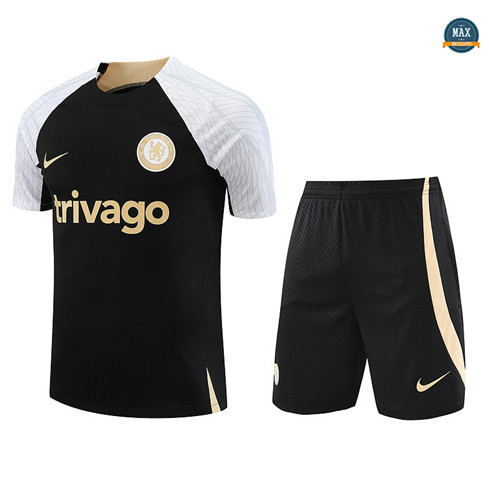 Achetez Max Maillot Chelsea + Short 2023/24 Training Noir pas cher