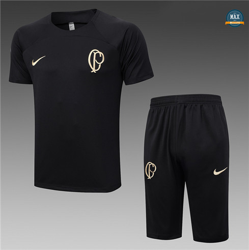 Soldes Max Maillot Corinthiens + Short 2023/24 Training Noir grossiste