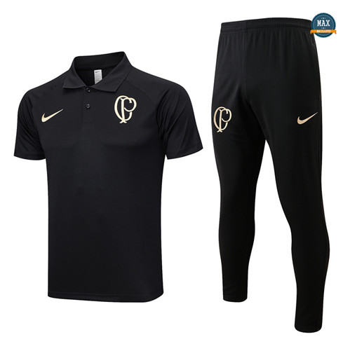 Nouveaux Max Maillot Corinthiens Polo + Pantalon 2023/24 Training Noir prix