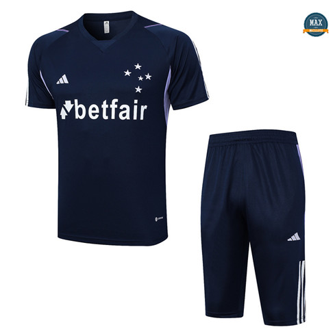 Nouveau Max Maillot Cruzeiro + Short 2023/24 Training Bleu flocage