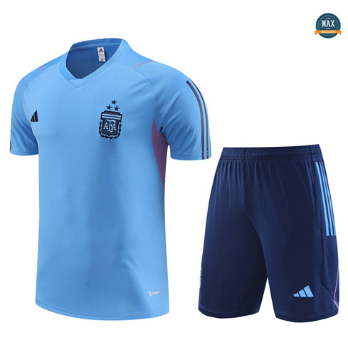 Nouveaux Max Maillot Argentine Enfant + Short 2023/24 Training Bleu prix