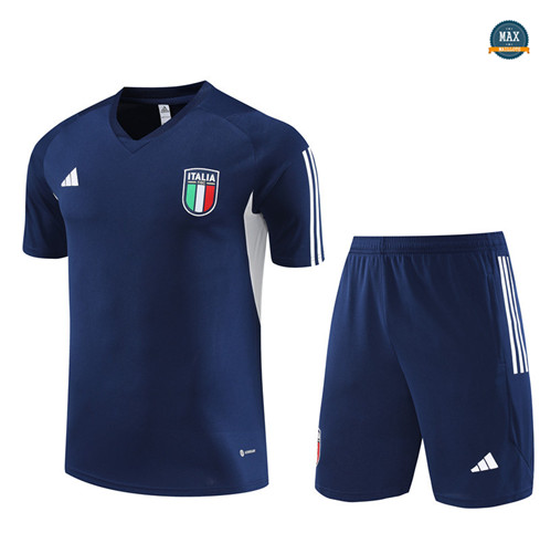 Achetez Max Maillot Italie Enfant + Short 2023/24 Training Bleu pas cher