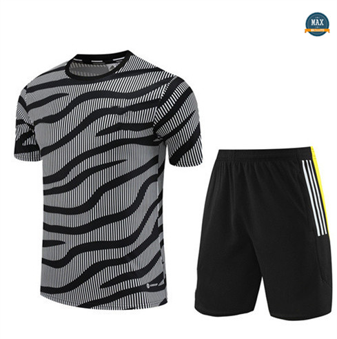 Marque Max Maillot Juventus Enfant + Short 2023/24 Training Gris personnalisé