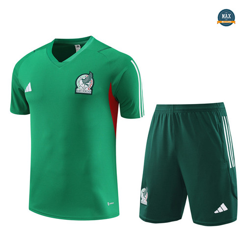 Site Max Maillot Mexique Enfant + Short 2023/24 Training Vert discout