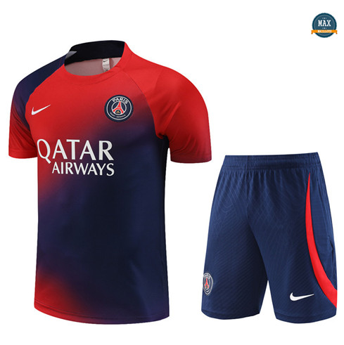 Achetez Max Maillot Paris Saint Germain Enfant + Short 2023/24 Training Bleu pas cher