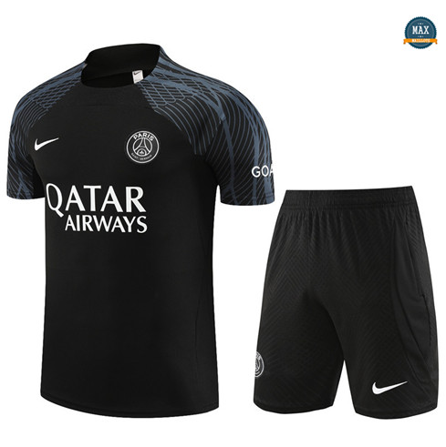 Nouveaux Max Maillot Paris Saint Germain Enfant + Short 2023/24 Training Noir prix