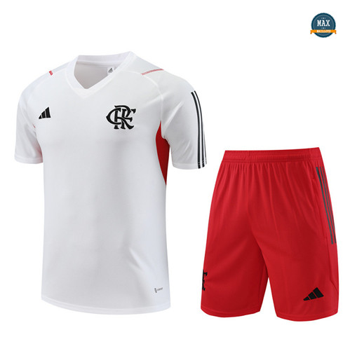 Achetez Max Maillot Flamengo + Short 2023/24 Training Blanc pas cher