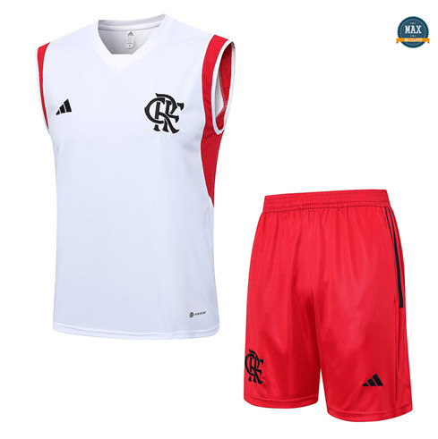 Soldes Max Maillot Flamengo Debardeur + Short 2023/24 Training Blanc grossiste