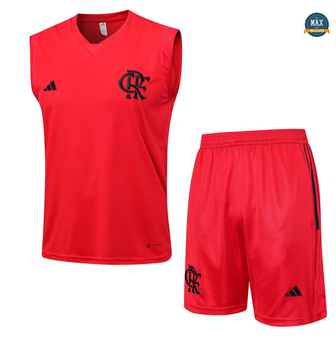 Marque Max Maillot Flamengo Debardeur + Short 2023/24 Training Rouge personnalisé