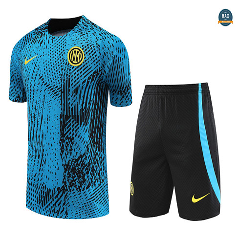 Acheter Max Maillot Inter Milan + Short 2023/24 Training Bleu fiable