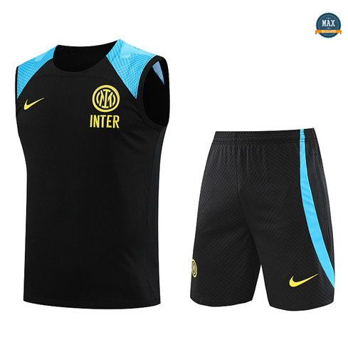 Nouveaux Max Maillot Inter Milan Debardeur + Short 2023/24 Training Noir prix