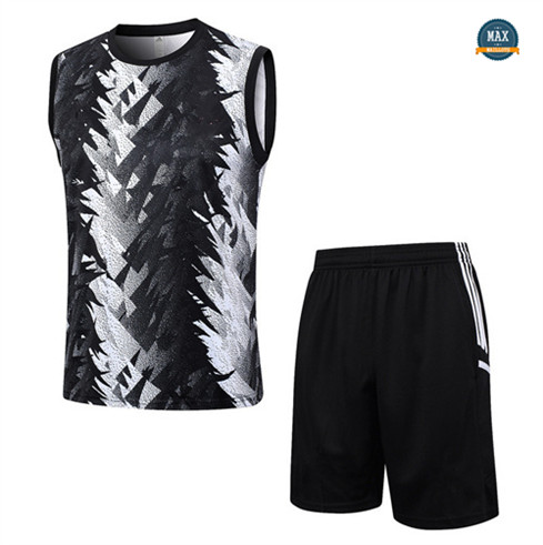 Marque Max Maillot Juventus Debardeur + Short 2023/24 Training Noir personnalisé