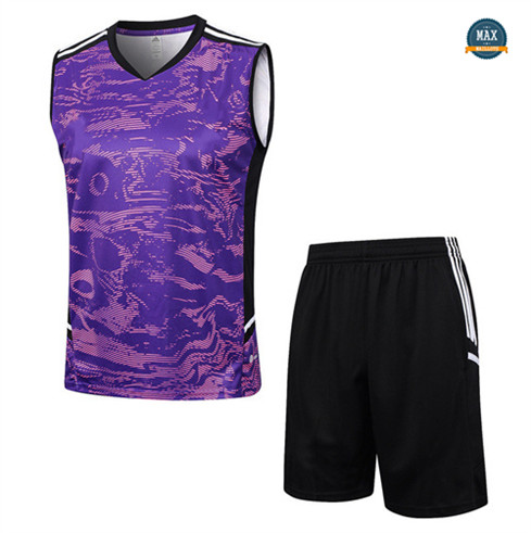 Nouveau Max Maillot Juventus Debardeur + Short 2023/24 Training Violet flocage