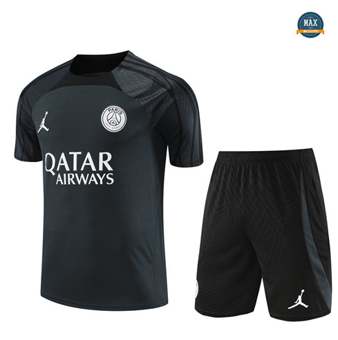 Vente Max Maillot Paris Saint Germain Enfant + Short 2023/24 Training Gris original