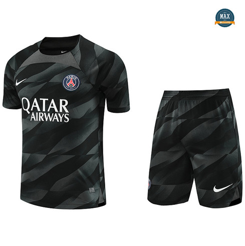 Nouveaux Max Maillot Gardien de but Paris Saint Germain + Short 2023/24 Training Noir prix