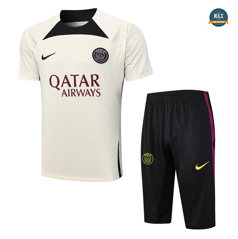 Soldes Max Maillot Paris Saint Germain + + Pantalon 3/4 Training 2023/24 Jaune grossiste